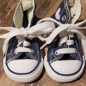 Size 3 Navy Allstar Converse Shoes